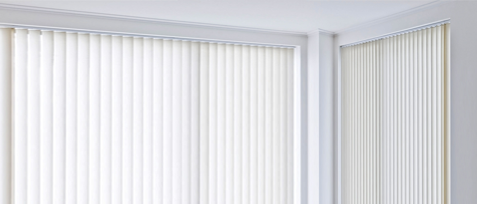 Closed vertical blinds