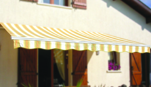 yellow awning