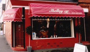 sign written canopy