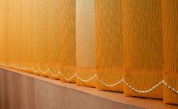 coloured vertical blinds